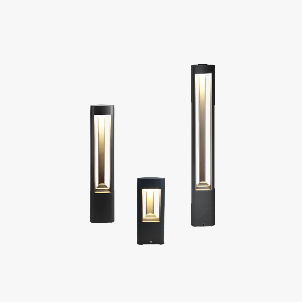 Ray Metal Triangular Hollow Outdoor Path Light - Lamp Outdoor