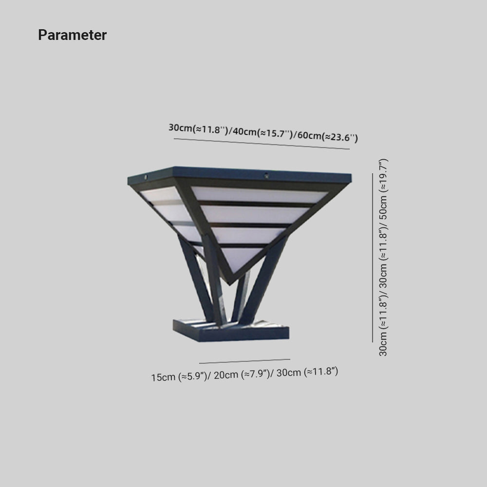 Ray Modern Diamond Metal Outdoor Table Lamps, Warm Light - Lamp Outdoor
