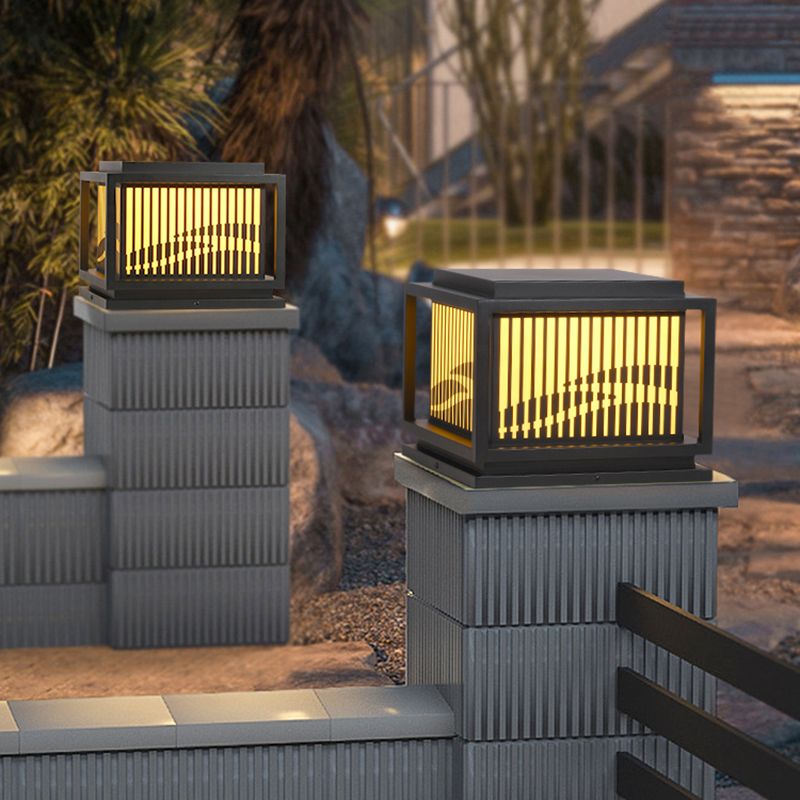 Ray Vintage LED Outdoor Light Post, Metal, Patio/Porch - Lamp Outdoor