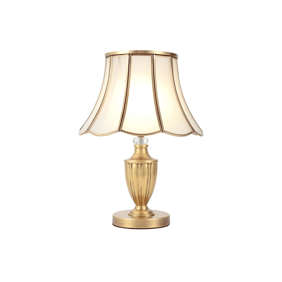 Valencia Brass & Glass Vintage Table Lamp