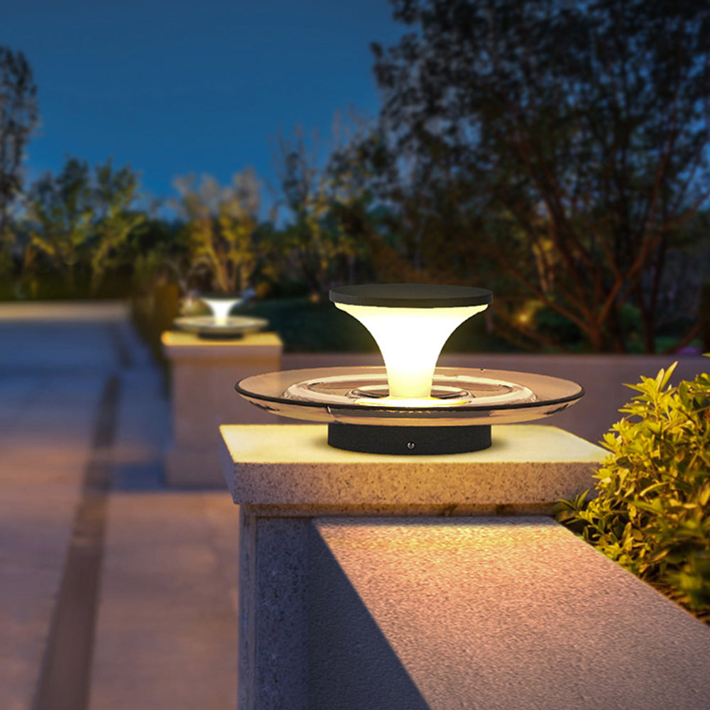 Ray Modern Round Outdoor Ground Lamp, Pool - Lamp Outdoor