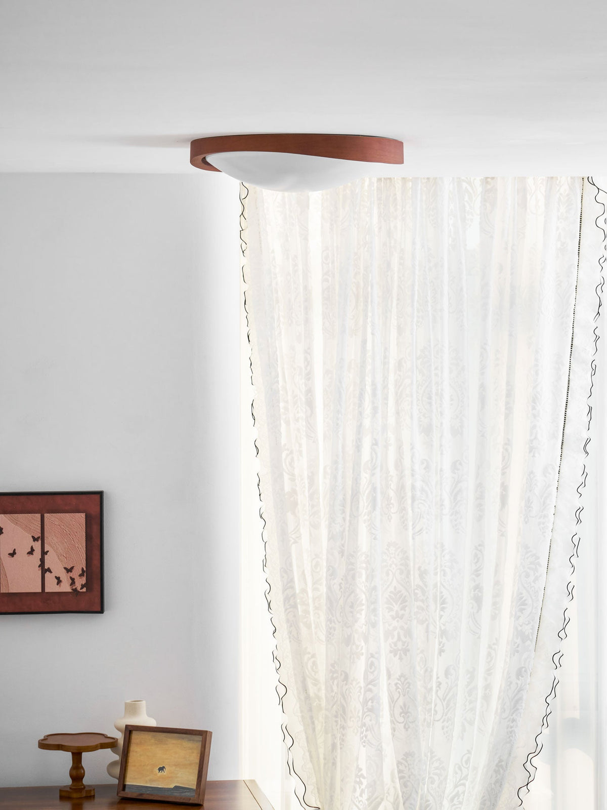 Kima Curved Edge Flush Mount Ceiling Light