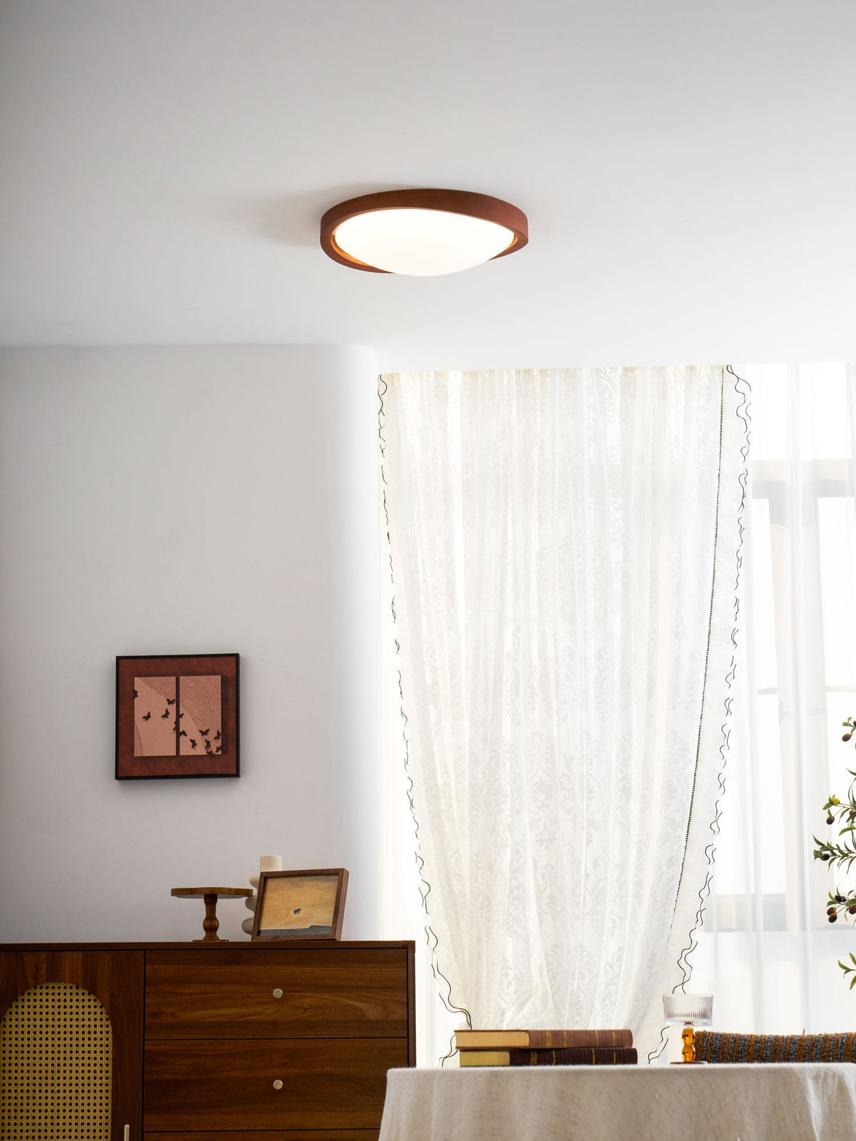 Kima Curved Edge Flush Mount Ceiling Light
