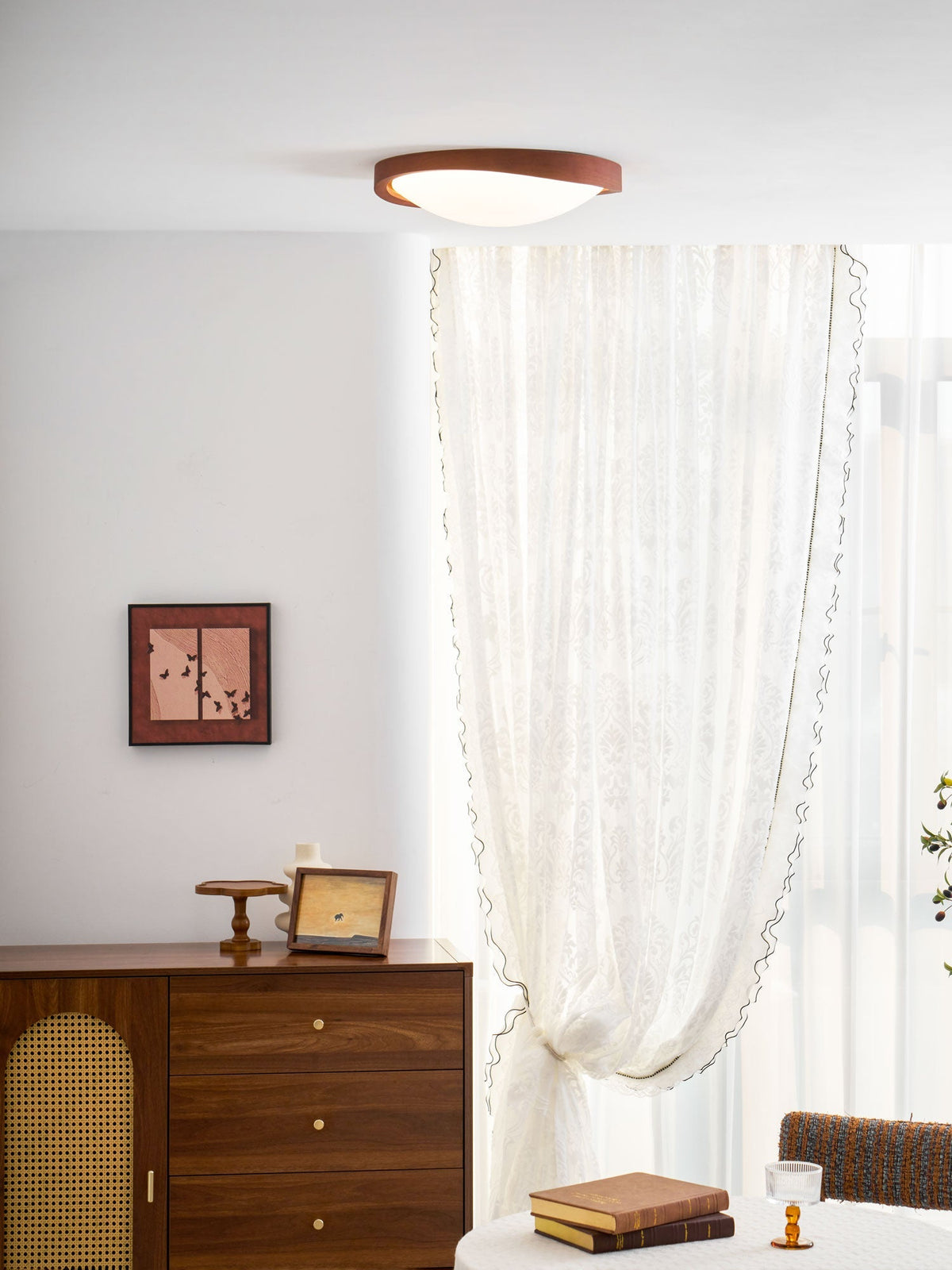 Kima Curved Edge Flush Mount Ceiling Light