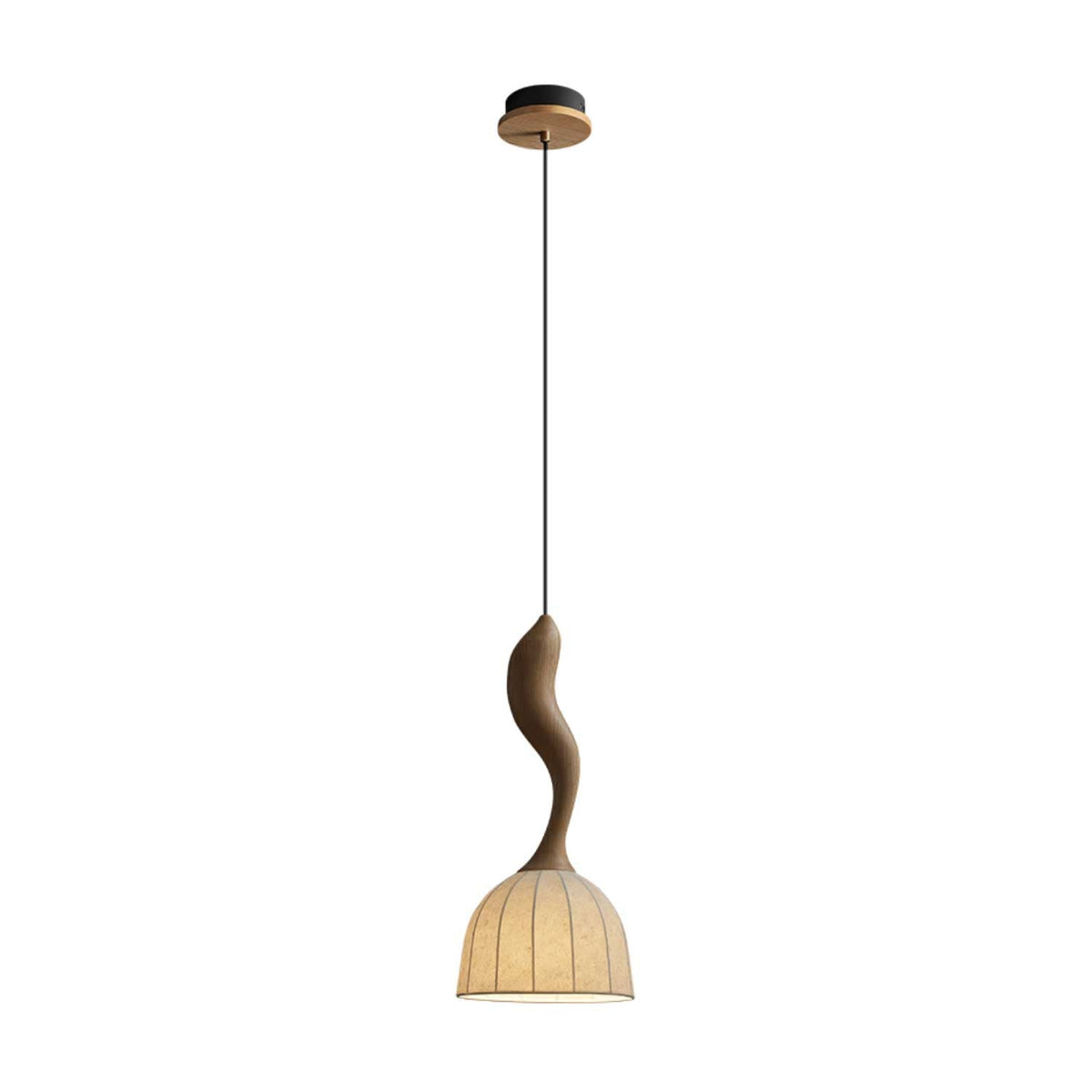 Colire Creativity Twisted Wood Pendant Light