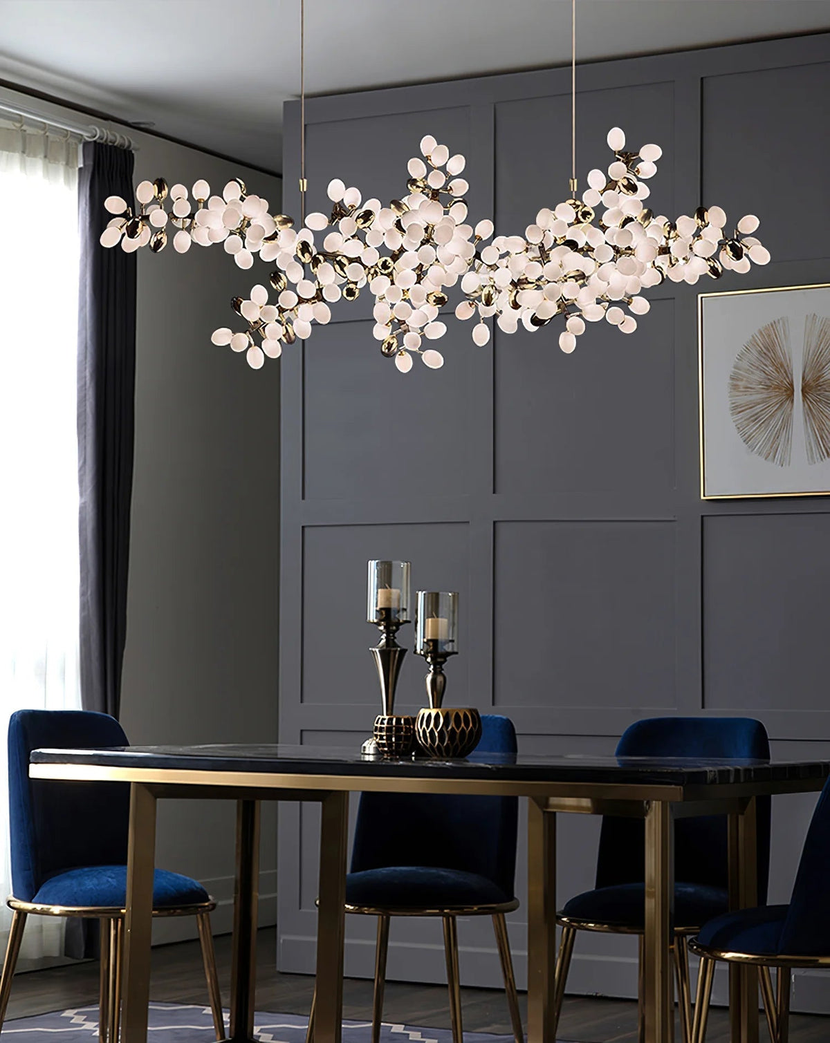 Aldo Elegant Droplet Glass Chandelier