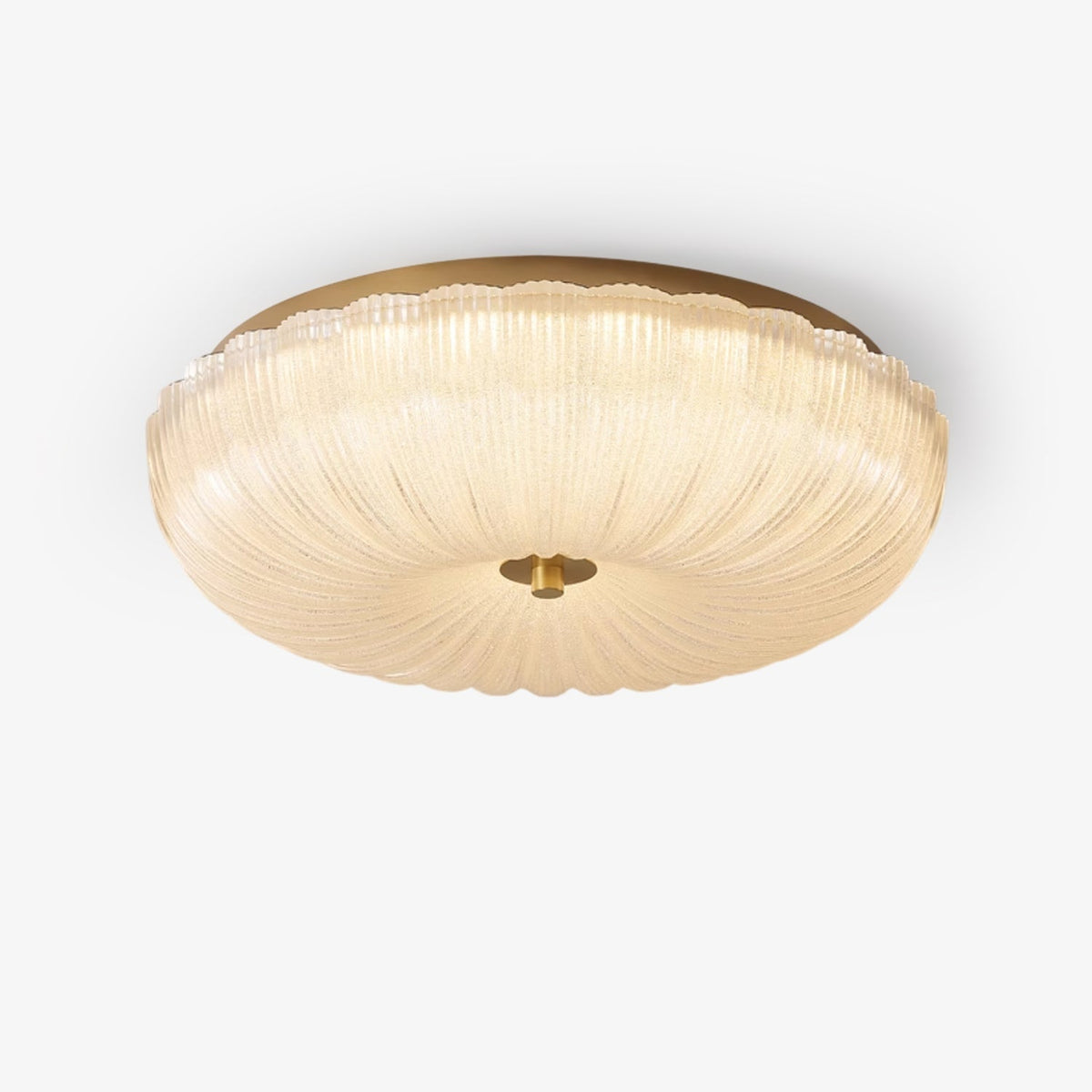 Enxia Ripple Glass Flush Mount Ceiling Light