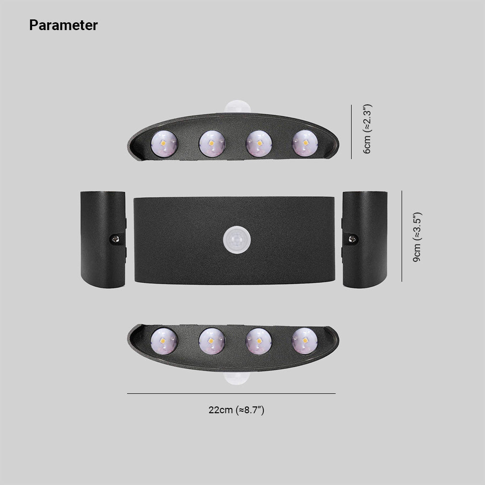 Ray Modern Simple Metal Fixtures Up And Down LED Light Wall Lamp - Lamp Outdoor