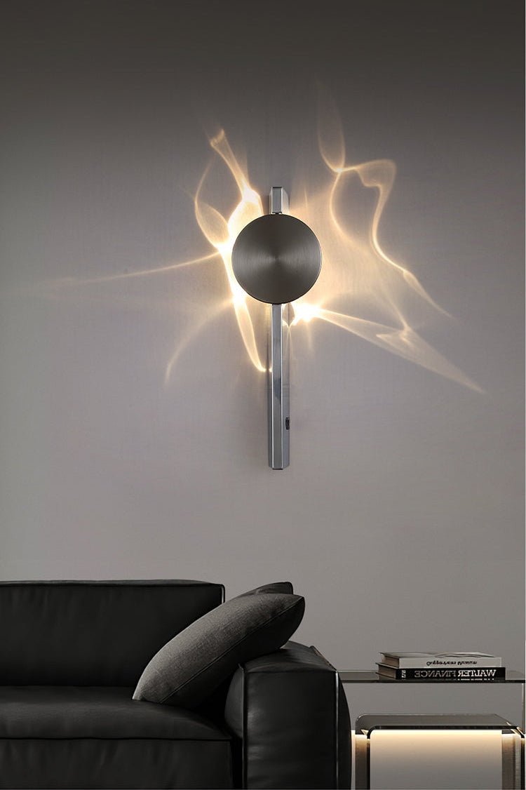 Pethr Wave Minimalist Steel Wall Lamp