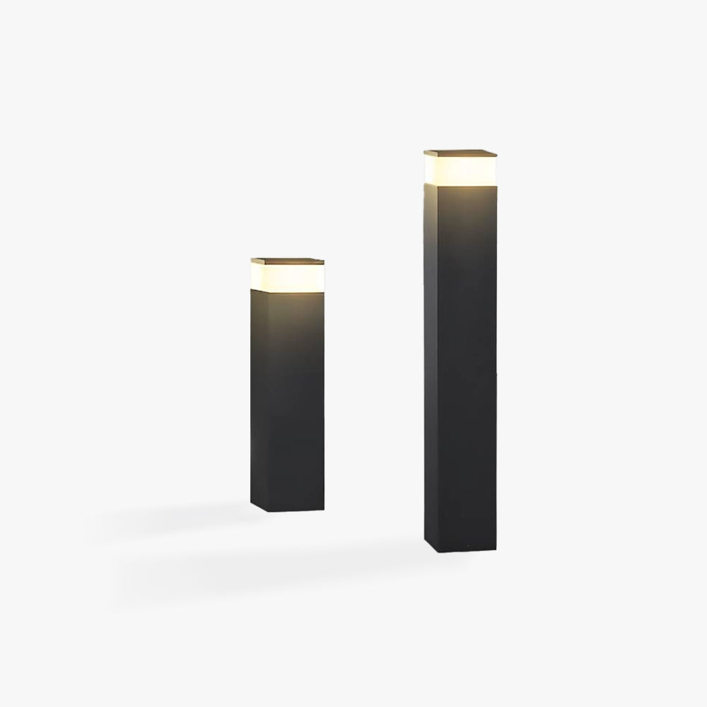 Ray Modern Metal Rectangular Outdoor Path Light - Lamp Outdoor