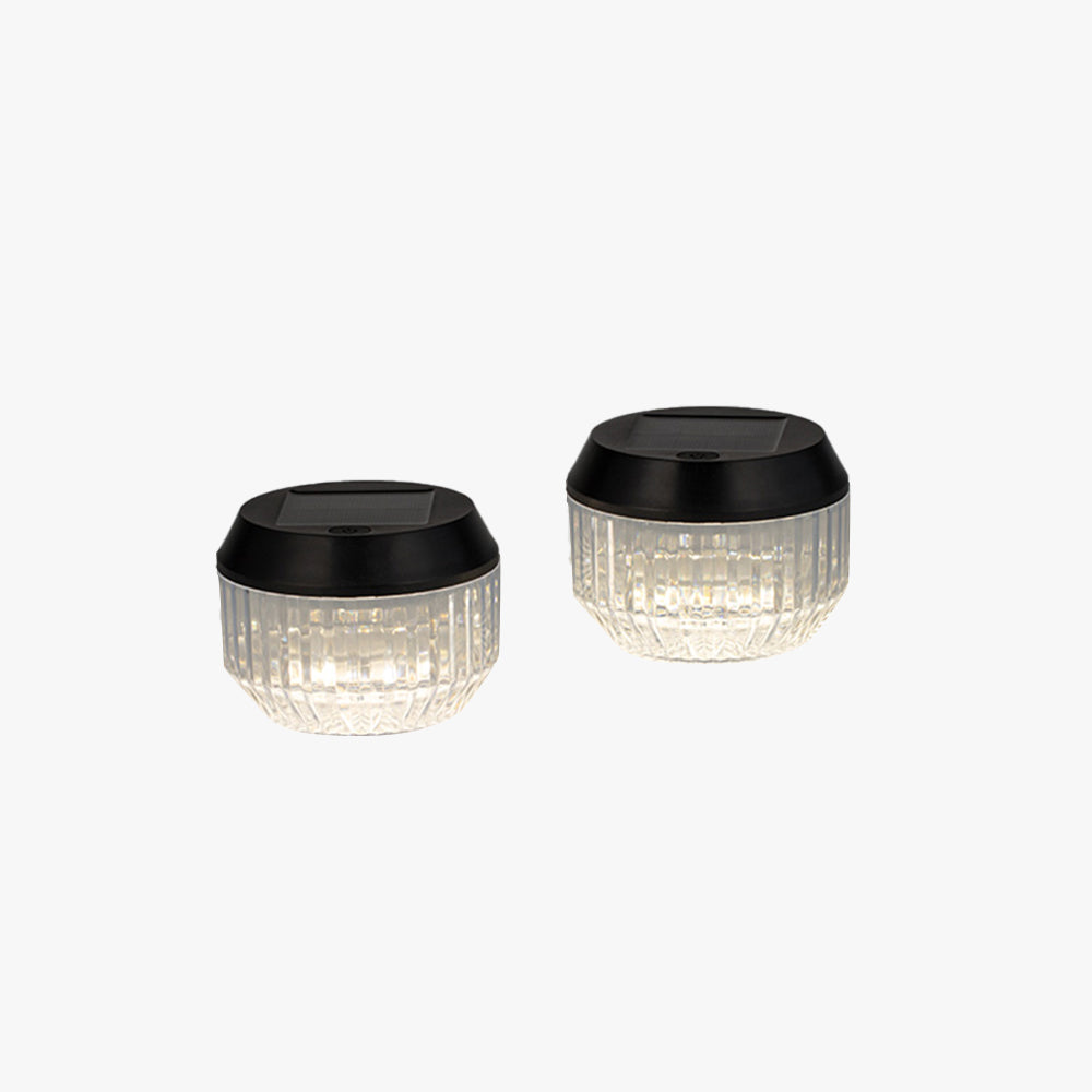 Ray Round LED Solar Powered Lamp de Table Exterieur - Lamp Outdoor
