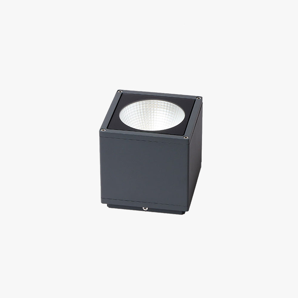 Ray Modern Cube Flush Mount Ceiling Light Metal Glass - Lamp Outdoor