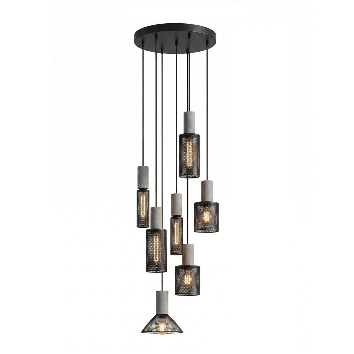 Xiyel Cement Mesh Pendant Light