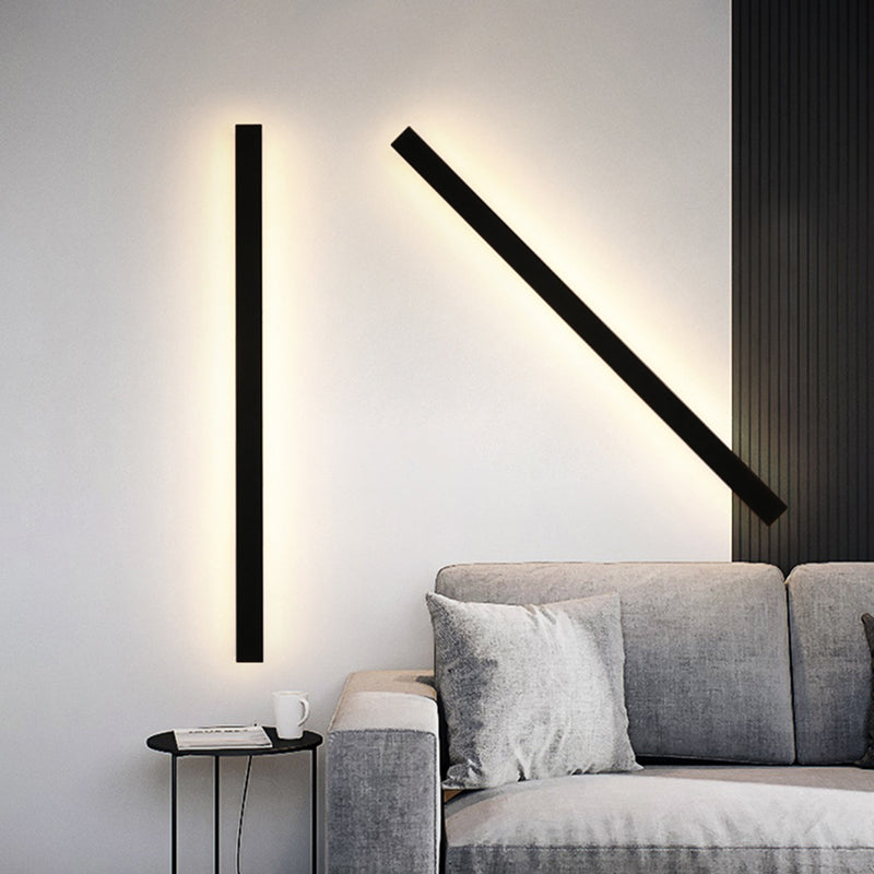 Arisha Ripple Minimalist Linear LED Outdoor Wall Lamp Metal Garden Corridor Balcony - Lamp Outdoor