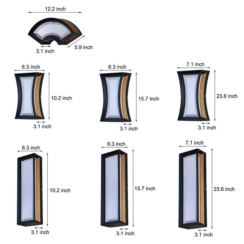 Minimalist Waterproof Creative Aluminum Modern Outdoor Wall Light - Lamp Outdoor
