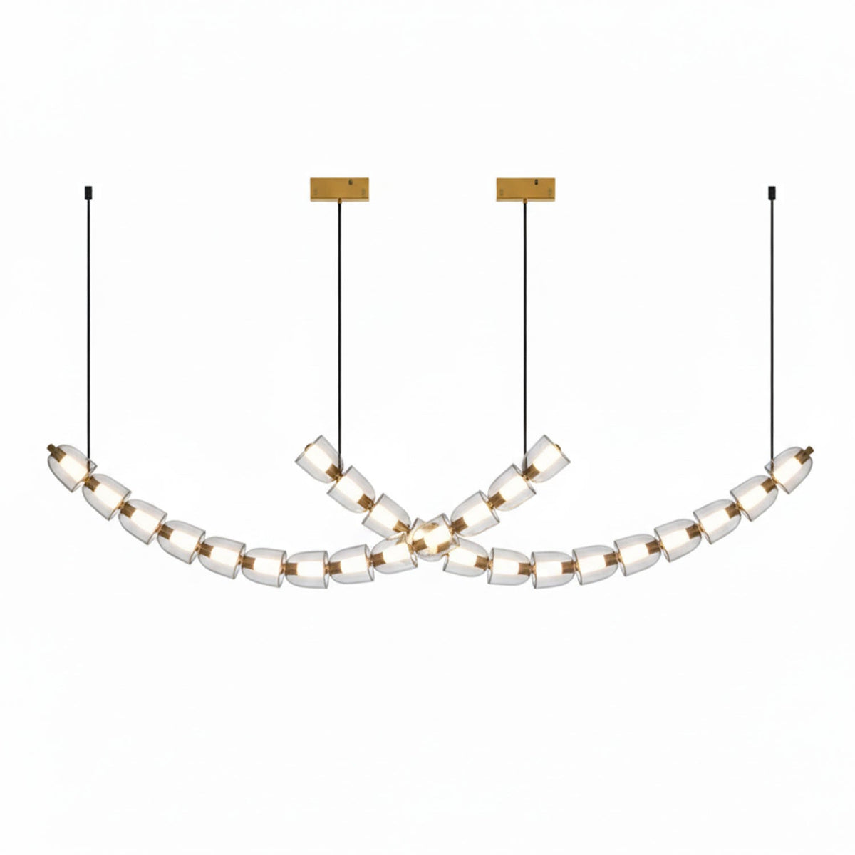 Nexus Gold Crystal Chandelier