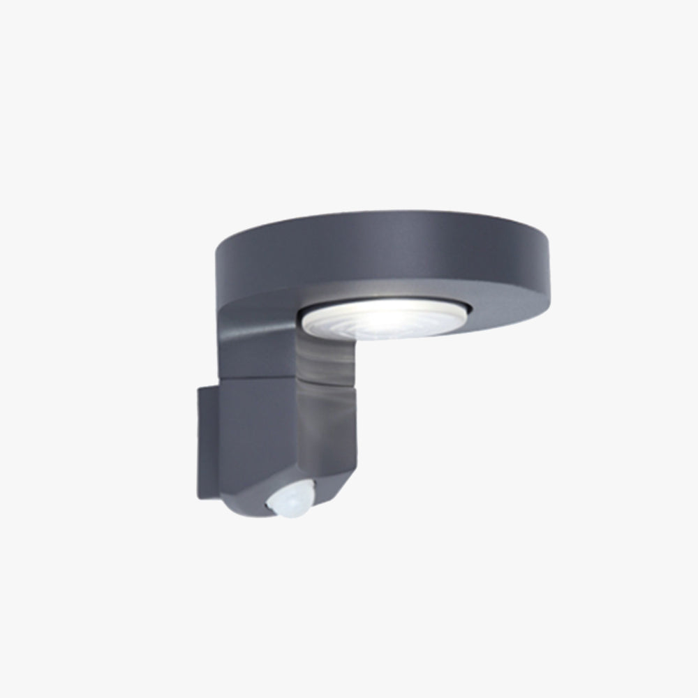 Ray Modern Round Metal Acrylic Sensor Solar Waterproof Outdoor Wall Lamp - Lamp Outdoor