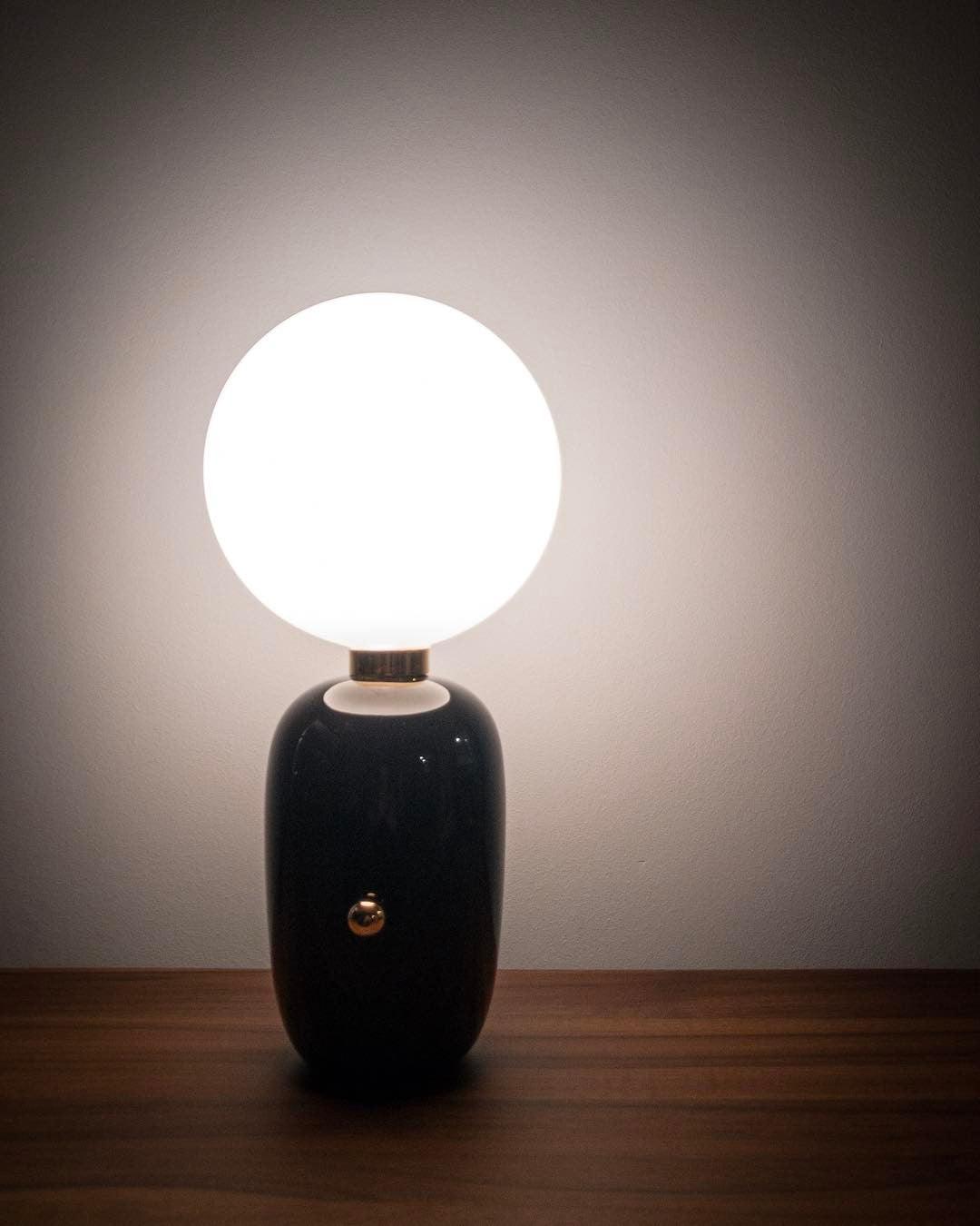 Nyxen Glass Industrial Table Lamp