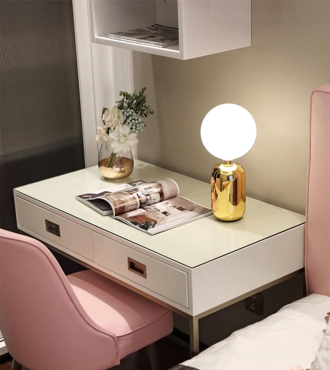 Nyxen Glass Industrial Table Lamp