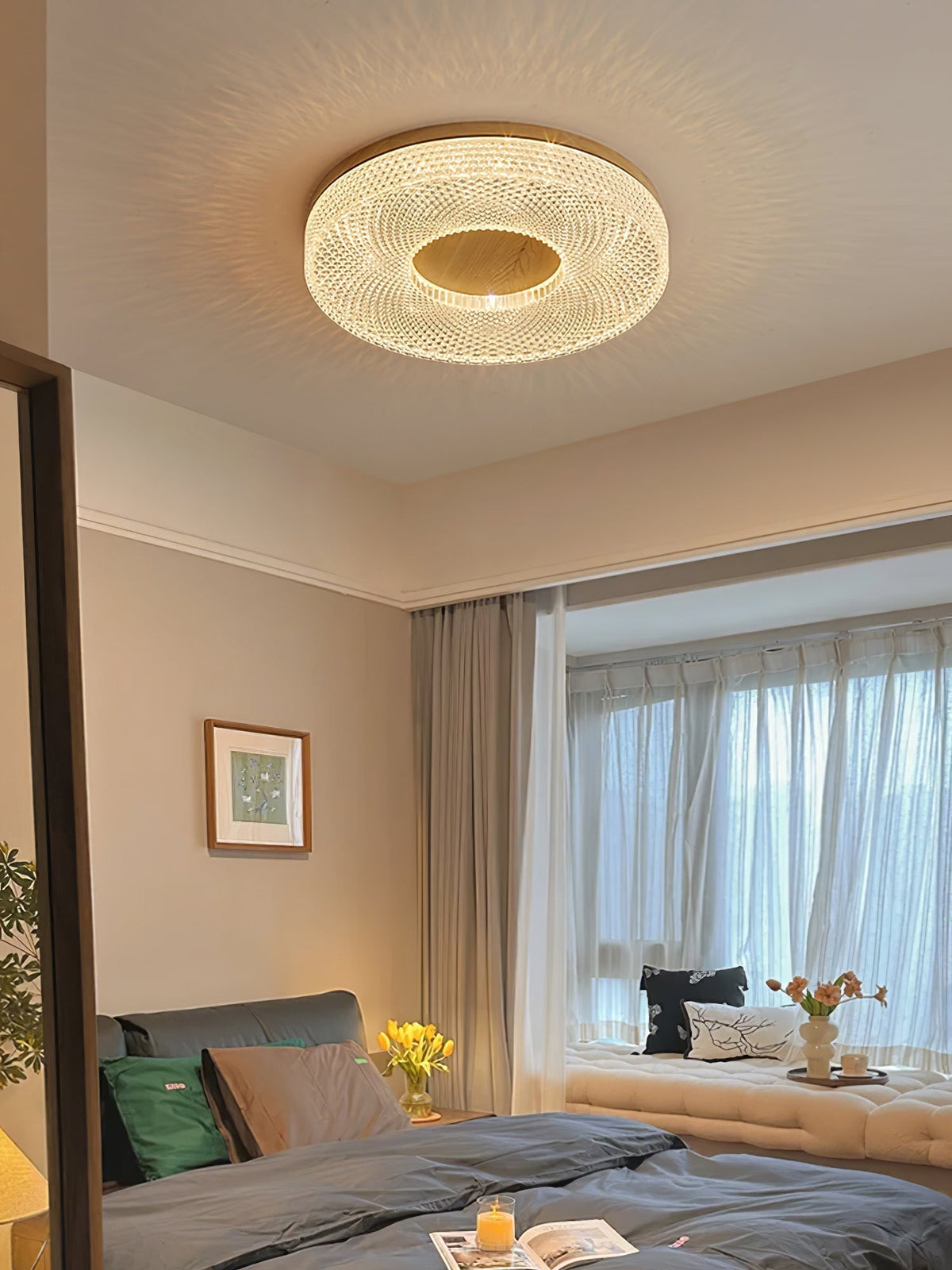 Nirinelle Ceiling Lamp Acrylic Ring Modern Minimalist