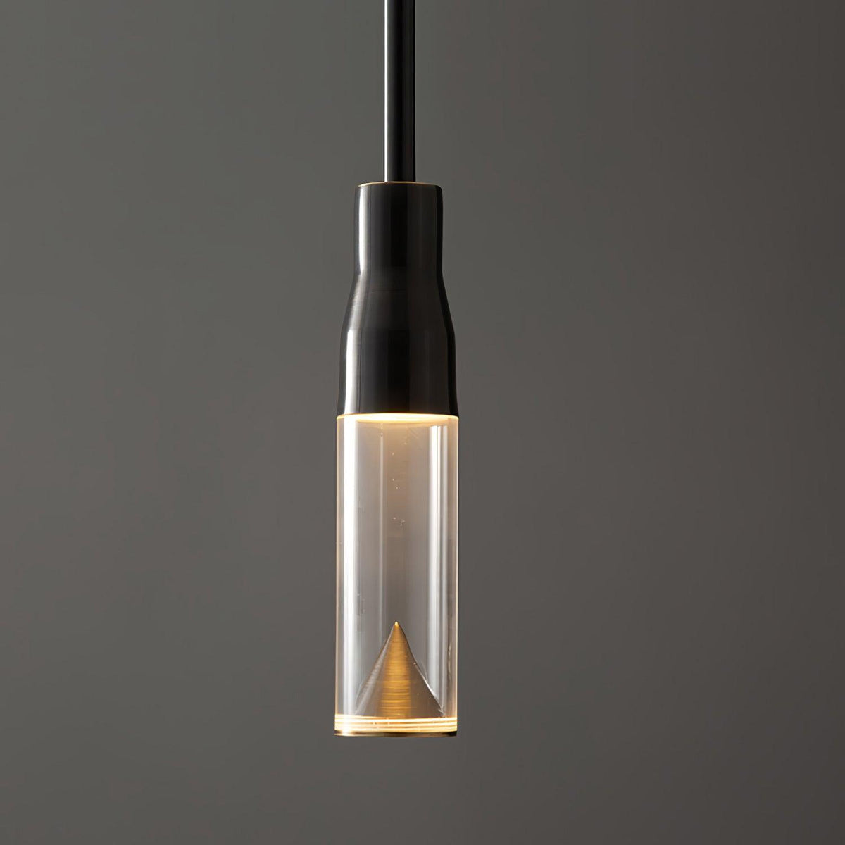 Lominex Pendant Lamp Acrylic Hat Plate Chrome Modern