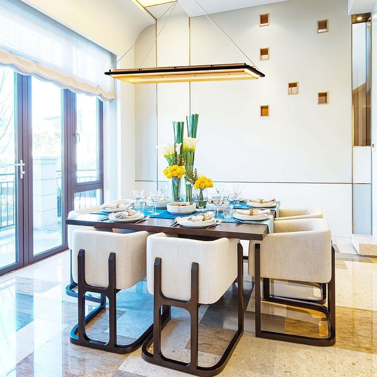 Erveliel Modern Minimalist LED Round Chandelier
