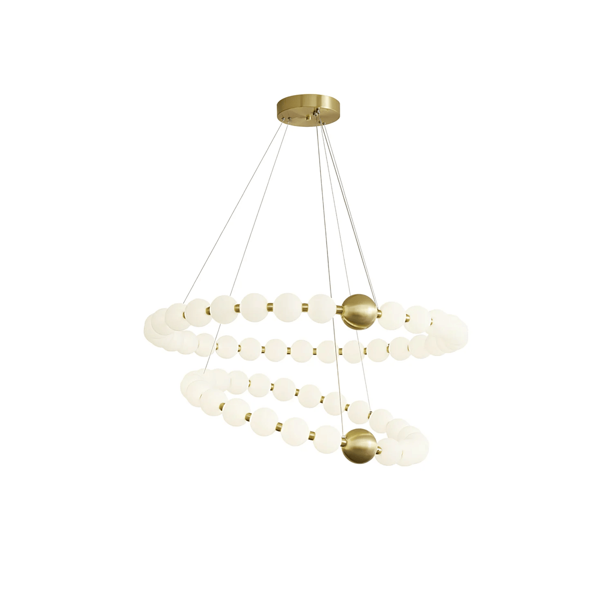 Hevrin Elegance Art Pearls Plastic Chandelier