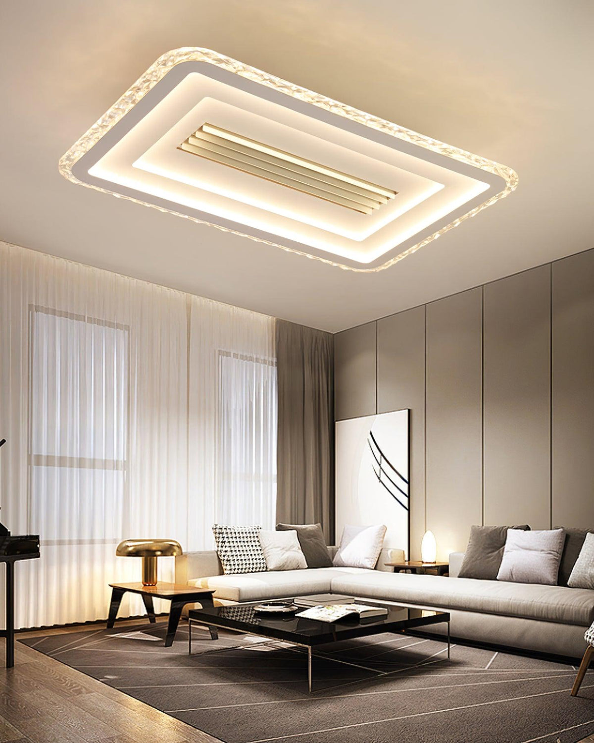 Ulthaara Modern Minimalist Ultrathin Rectangle Ceiling Lamp