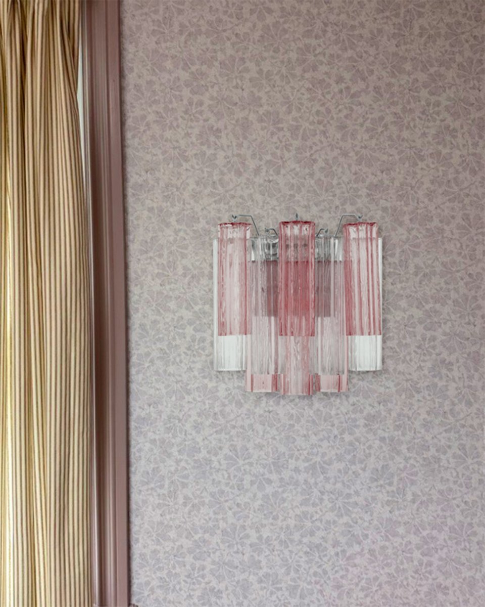 Ravo Wall Light Tronchi Glass Tube Tiered Amber Modern