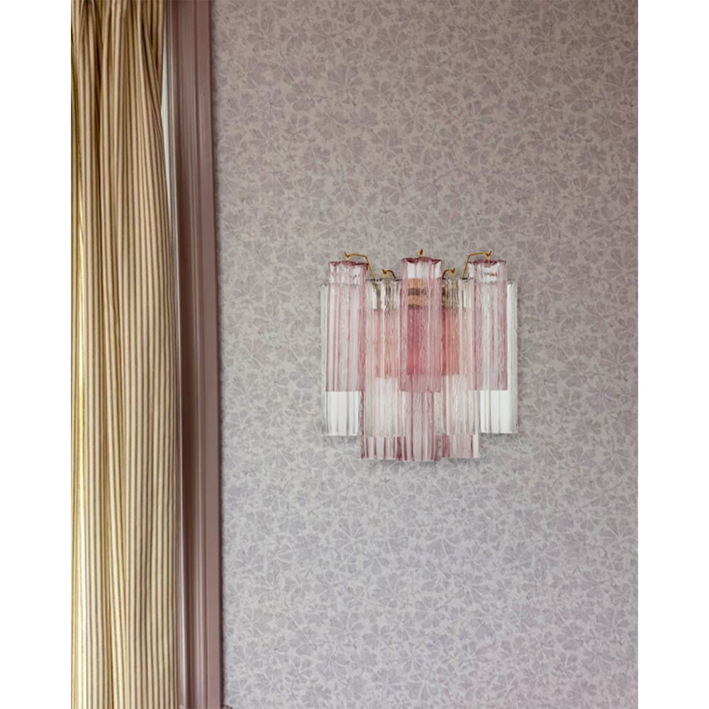 Ravo Wall Light Tronchi Glass Tube Tiered Amber Modern