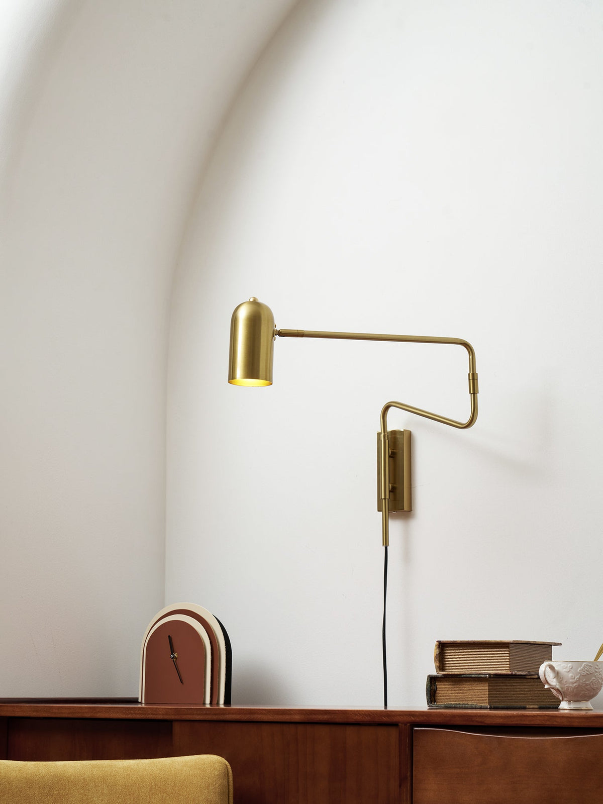 Koven Adjustable Arm Plug In Indoor Wall Light