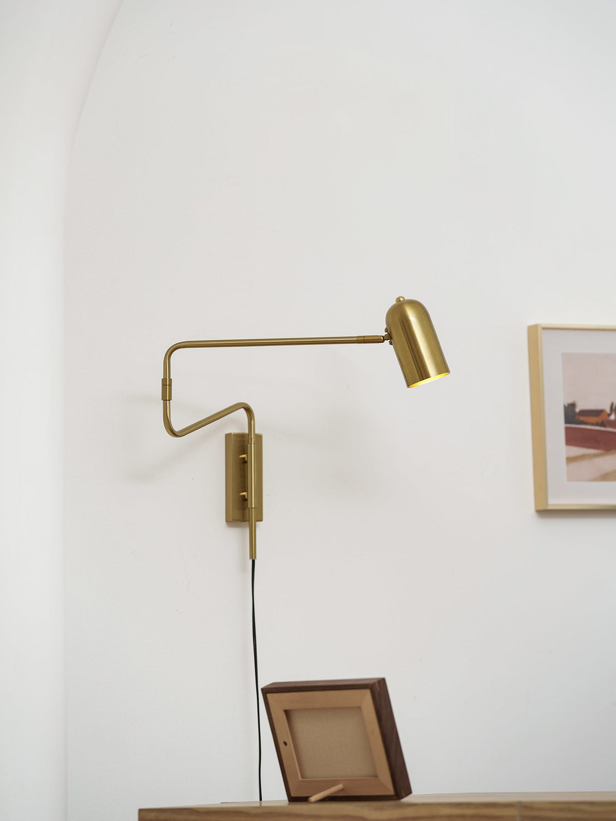 Koven Adjustable Arm Plug In Indoor Wall Light