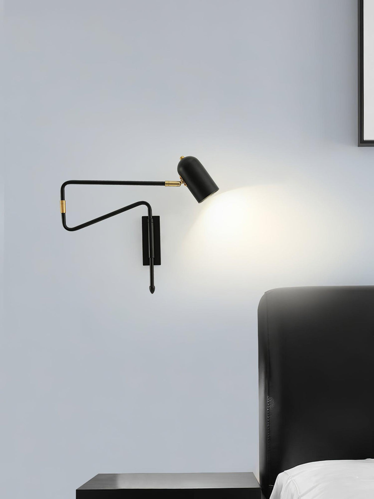 Nox Adjustable Arm Plug In Wall Lamp