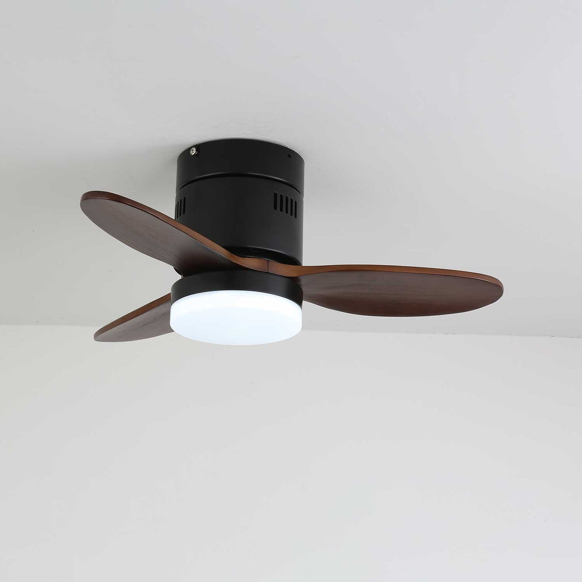 Eris Minimalist Wood Ceiling Fan Light