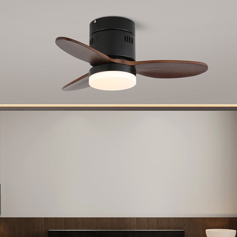 Eris Minimalist Wood Ceiling Fan Light