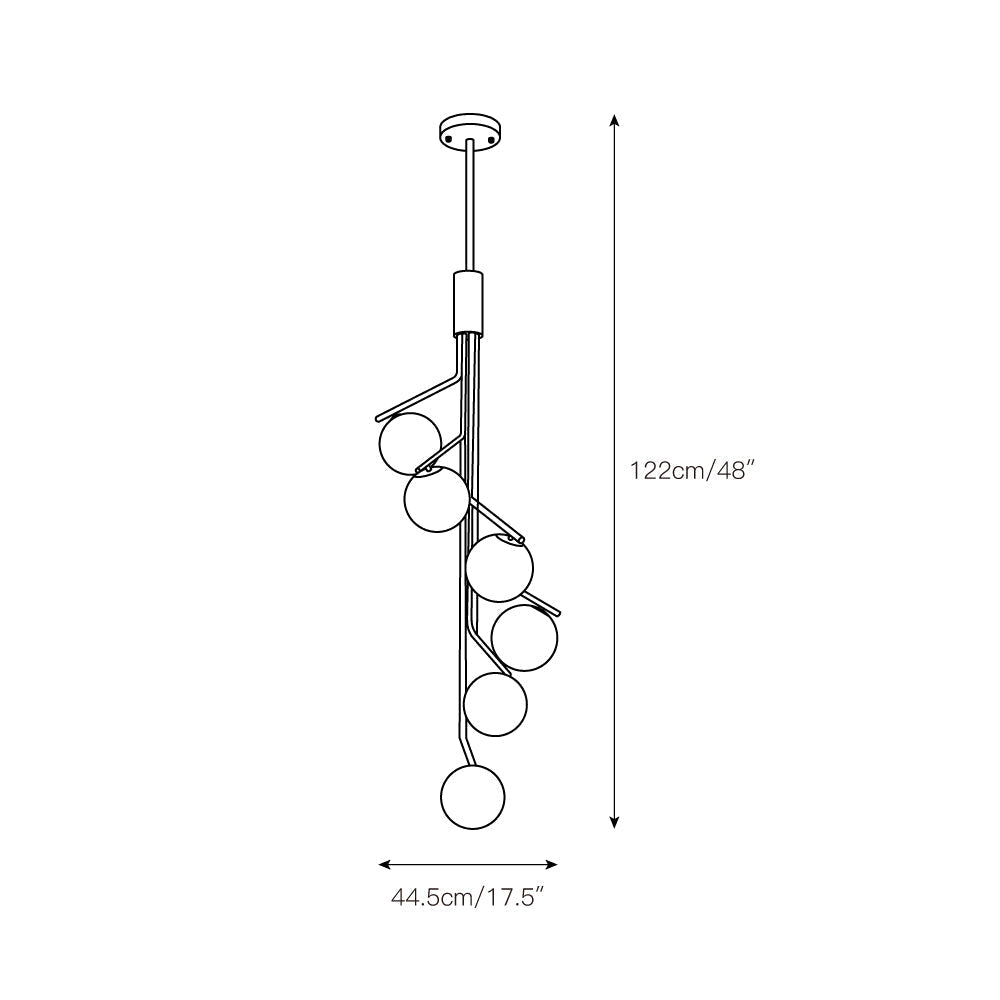 Ageet Modern Minimalist Glass Pendant Light