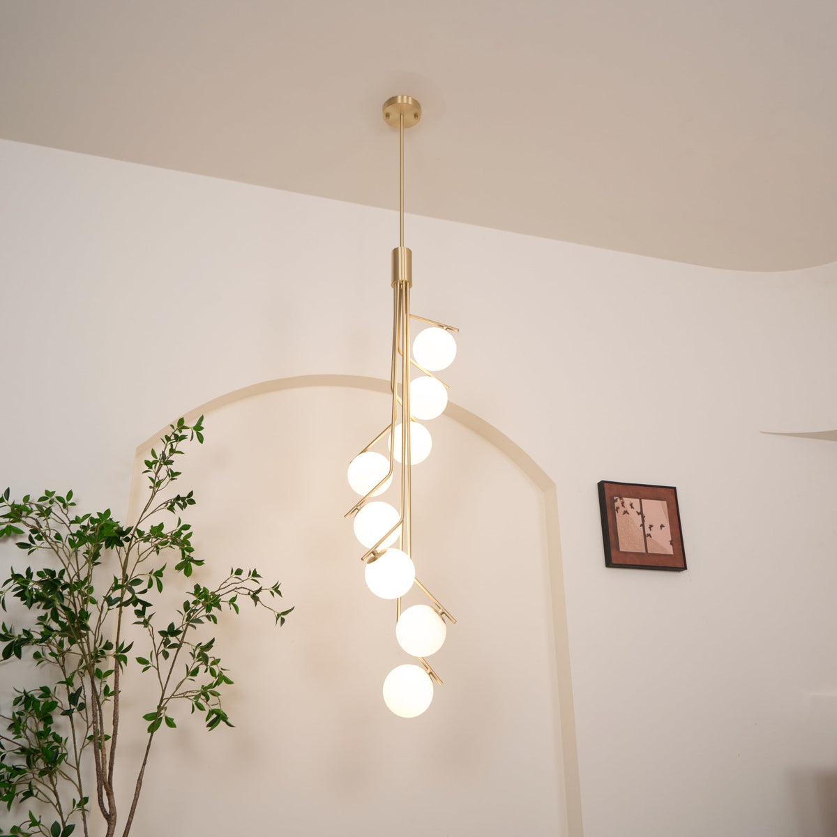 Ageet Modern Minimalist Glass Pendant Light