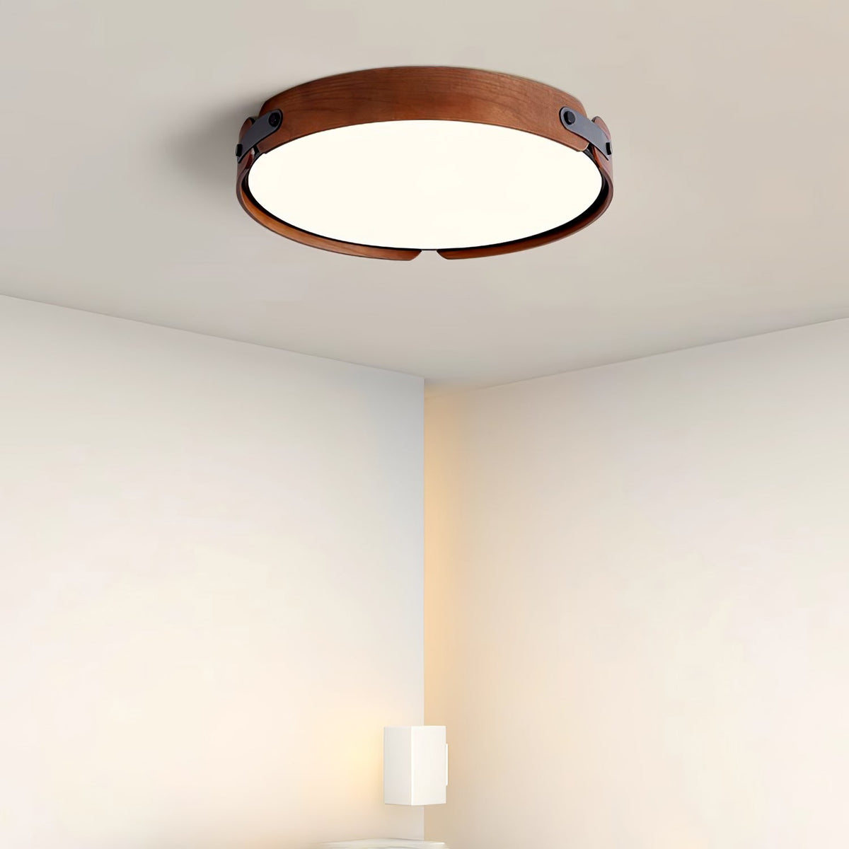 Enva Wood Flush Mount Ceiling Light