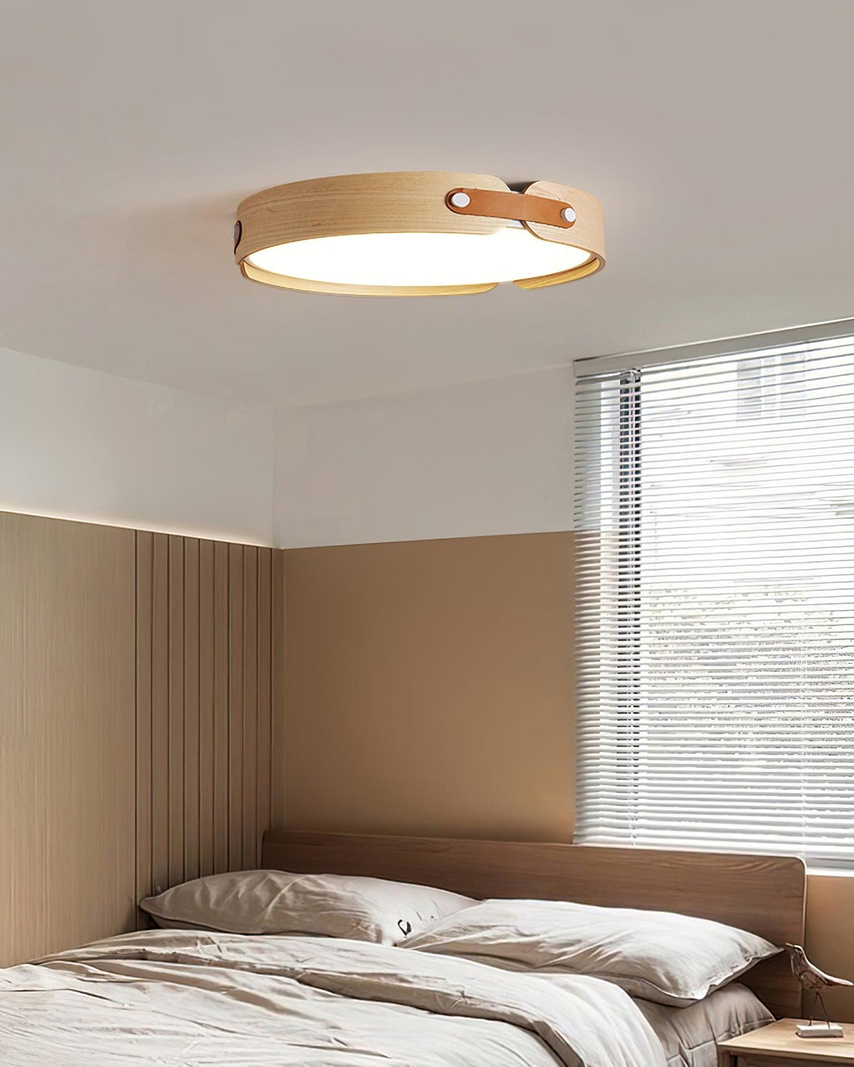 Enva Wood Flush Mount Ceiling Light