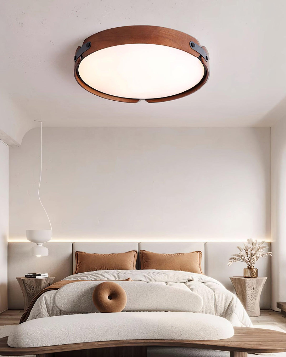 Enva Wood Flush Mount Ceiling Light