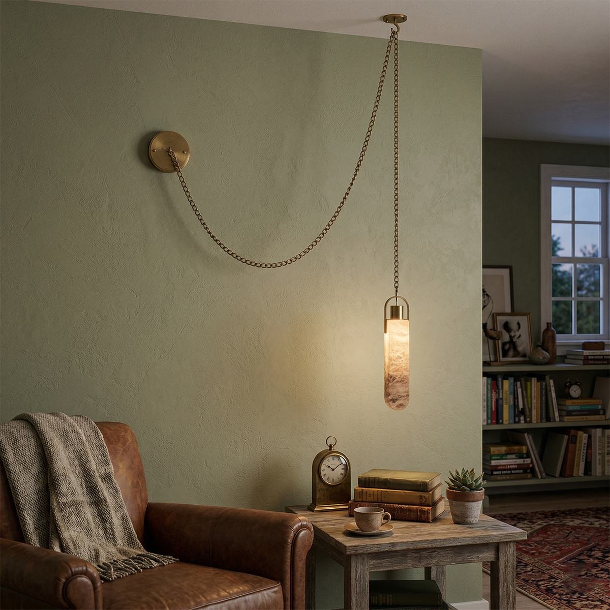 Hagan Alabaster Pendant Light