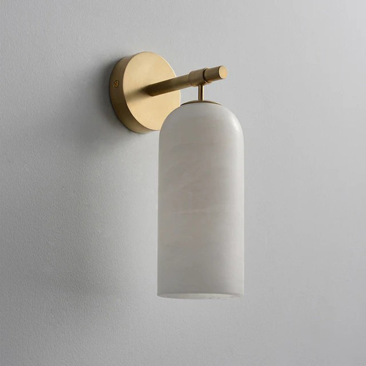 Posha Pillar Alabaster Indoor Wall Light