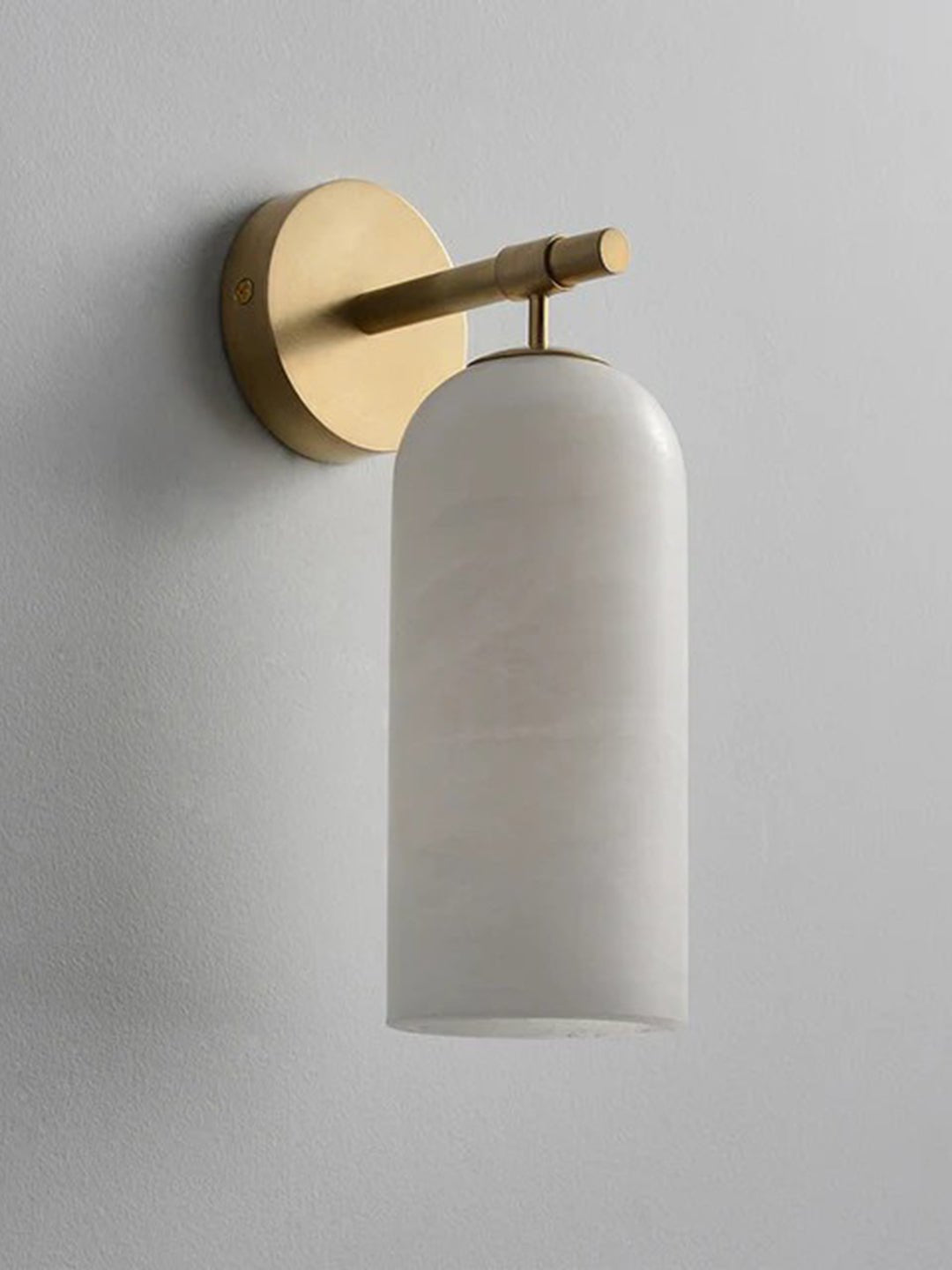 Posha Pillar Alabaster Indoor Wall Light