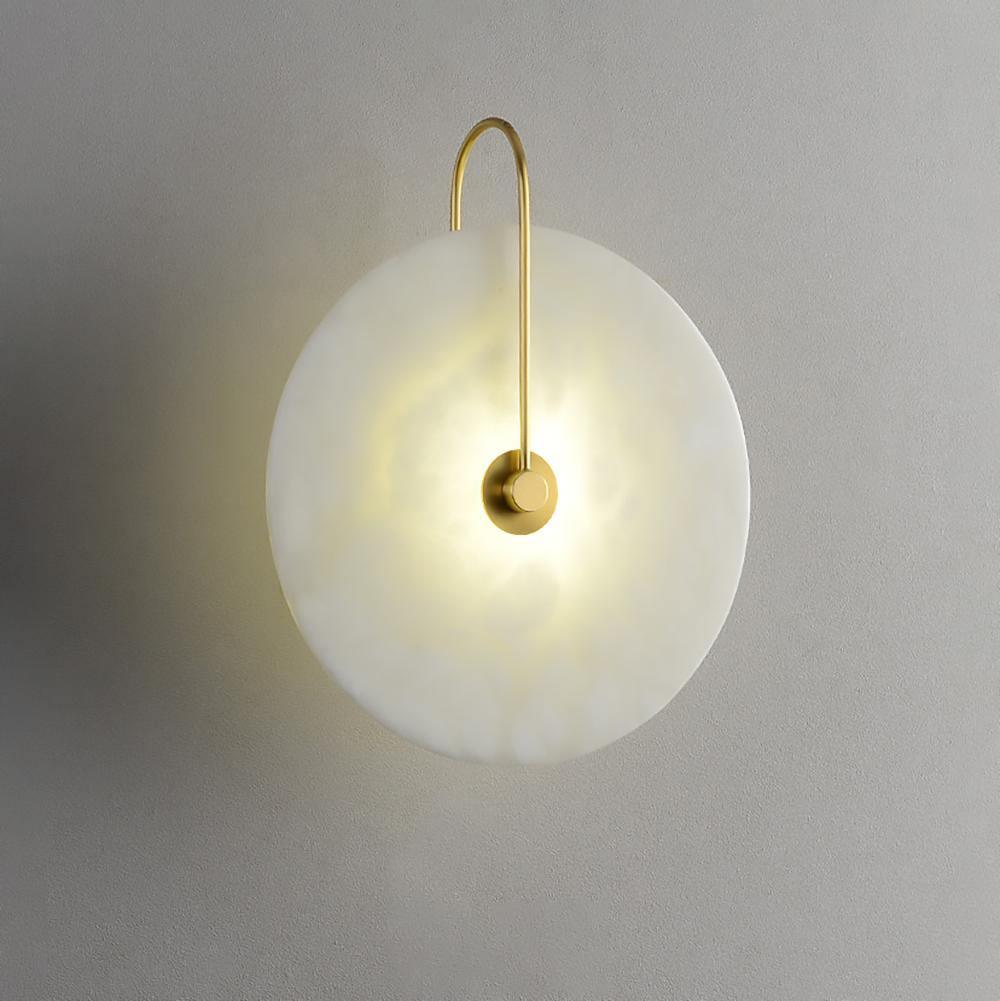 Albeenne Alabaster Globe Wall Lamp