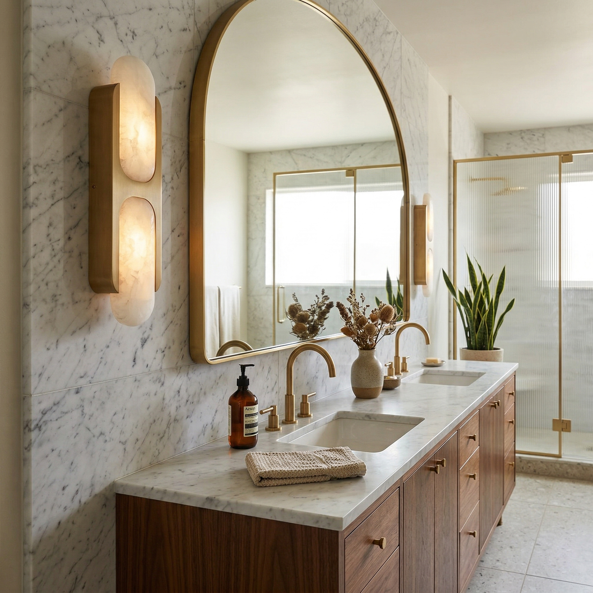 Jobel Alabaster Indoor Wall Light
