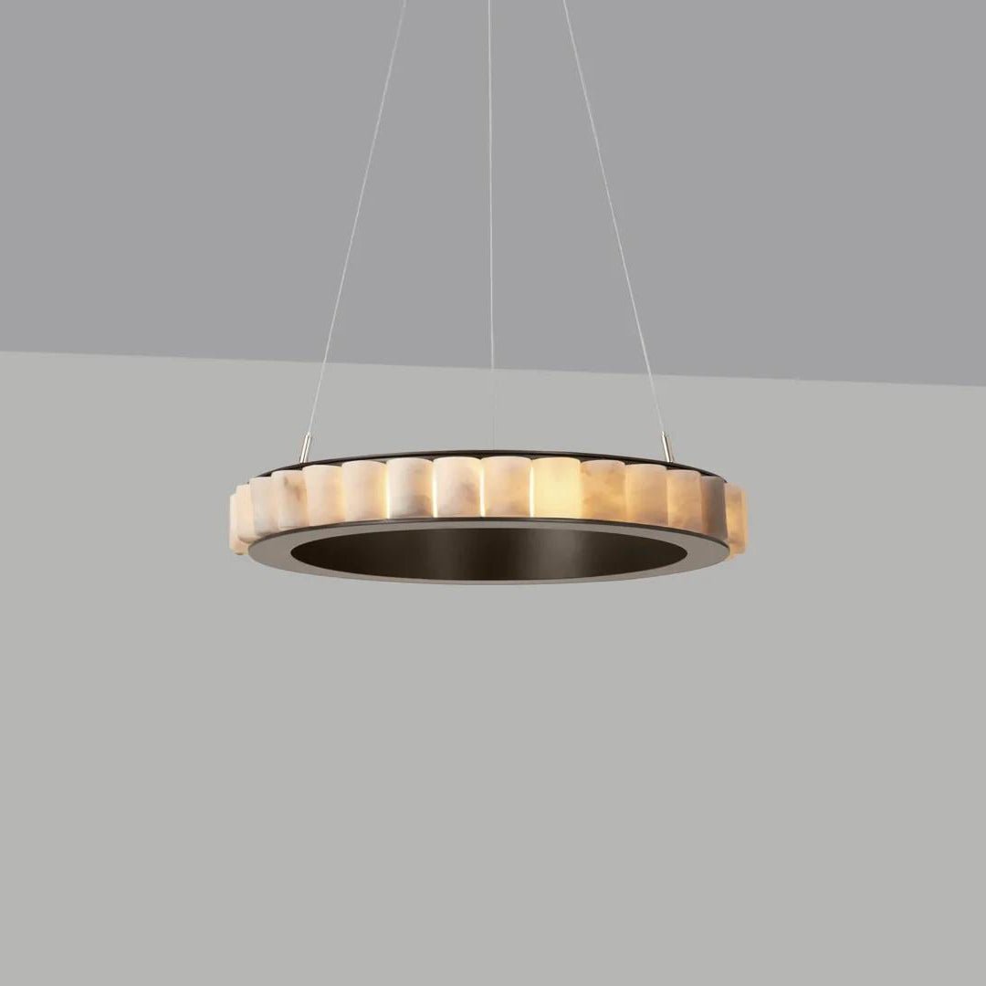 Aurelia Double Ring Alabaster Chandelier