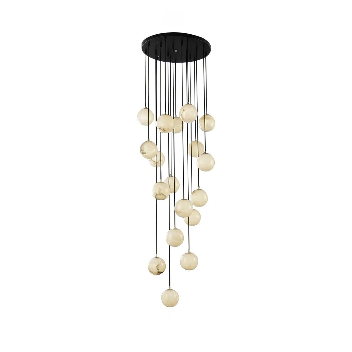 Gloruvye Balls Modern Cluster Alabaster Chandelier