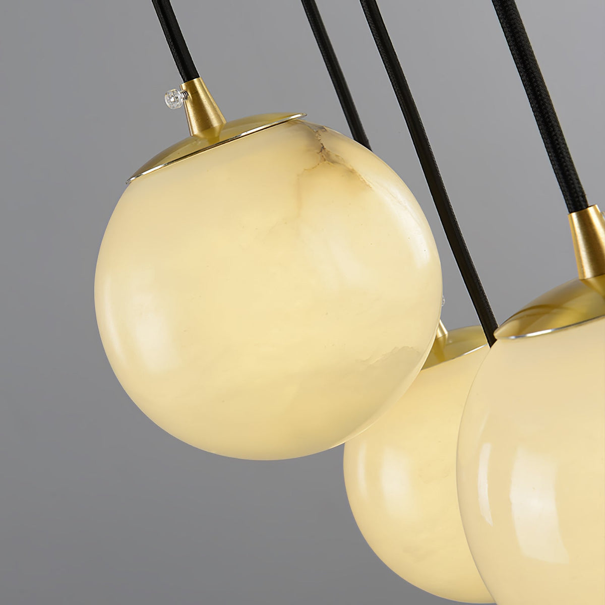 Gloruvye Balls Modern Cluster Alabaster Chandelier