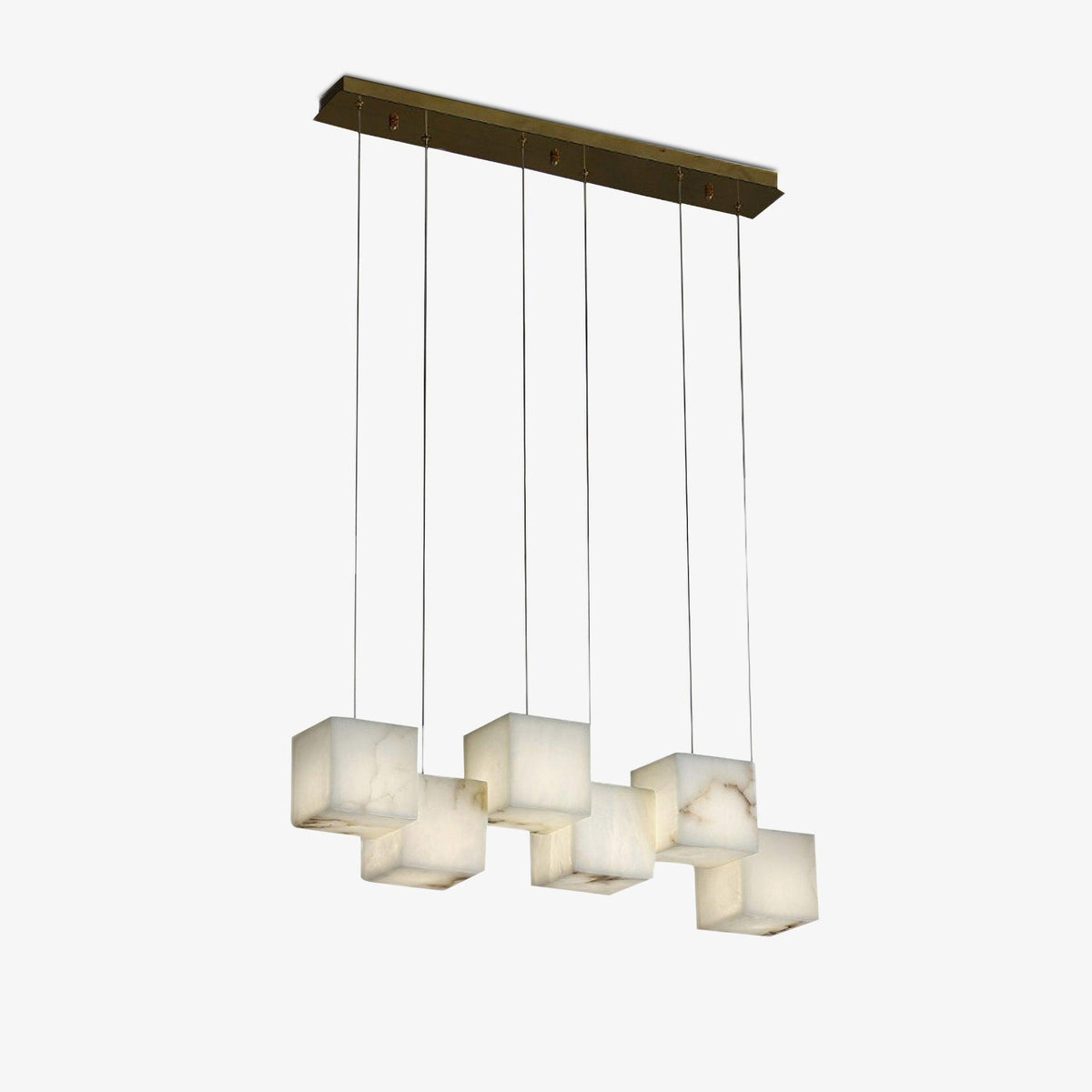 Eurraeel Alabaster Spiral Chandelier
