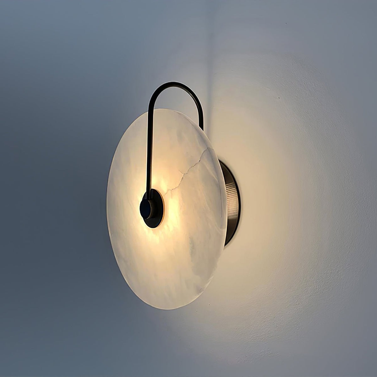 Albeenne Alabaster Globe Wall Lamp